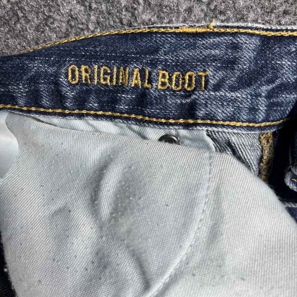 American Eagle Jeans Mens 33 Blue Distressed Straight Leg Medium Wash Denim - Picture 10 of 11